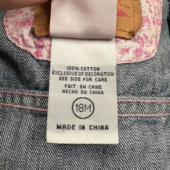 Levi's Baby/Toddler Vintage Denim Jean Jacket Size 18M Girl’s My First Levi’s - Picture 7 of 8